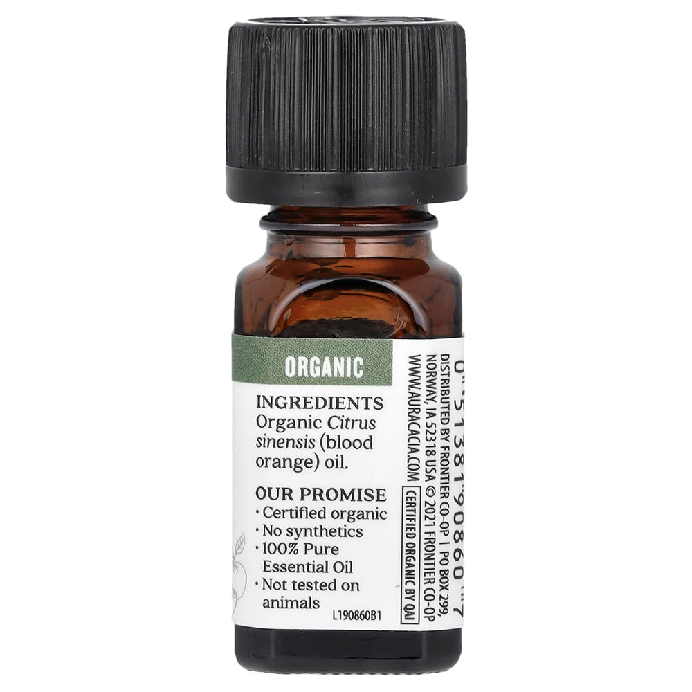 Aura Cacia Blood Orange oil drops for DIY sprays and refreshing cleaners.