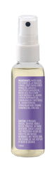 Aura Cacia Chill Pill mist label-closeup showing lavender-orange patchouli blend.