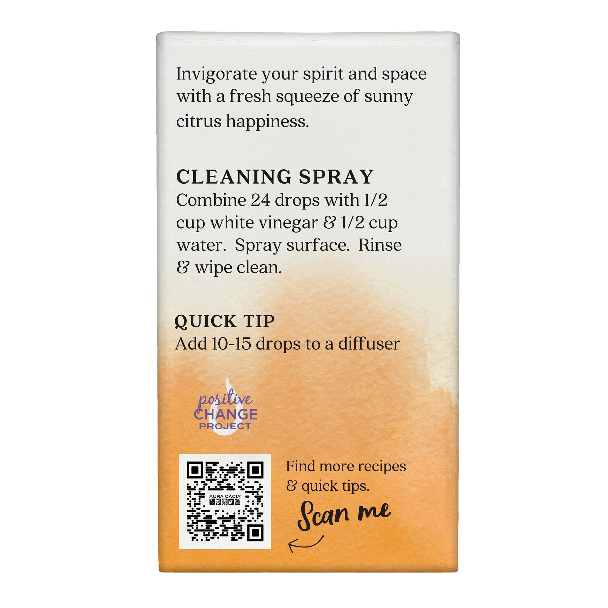 Aura Cacia Citrus Burst label close-up shows absence of synthetic dyes