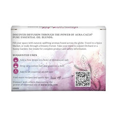 Aura Cacia Dreamy Forest diffusion bottle—calming, woodsy notes for relaxation.