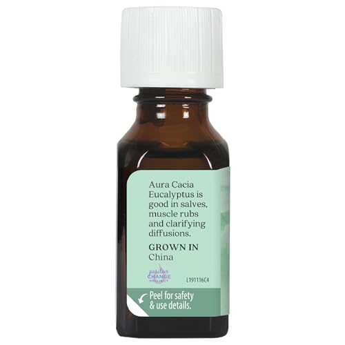 Aura Cacia Eucalyptus diffuser-friendly oil for DIY cleaning and fresh spaces.