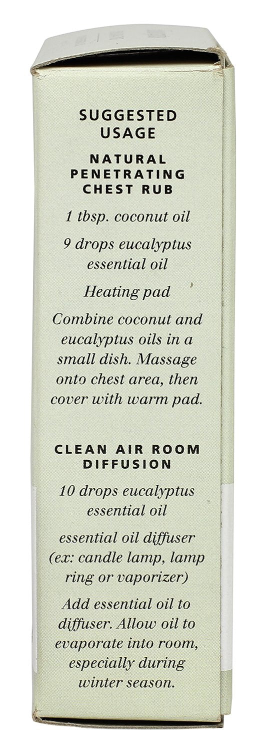 Aura Cacia Eucalyptus packaging box, 24 bottles for versatile aromatherapy.