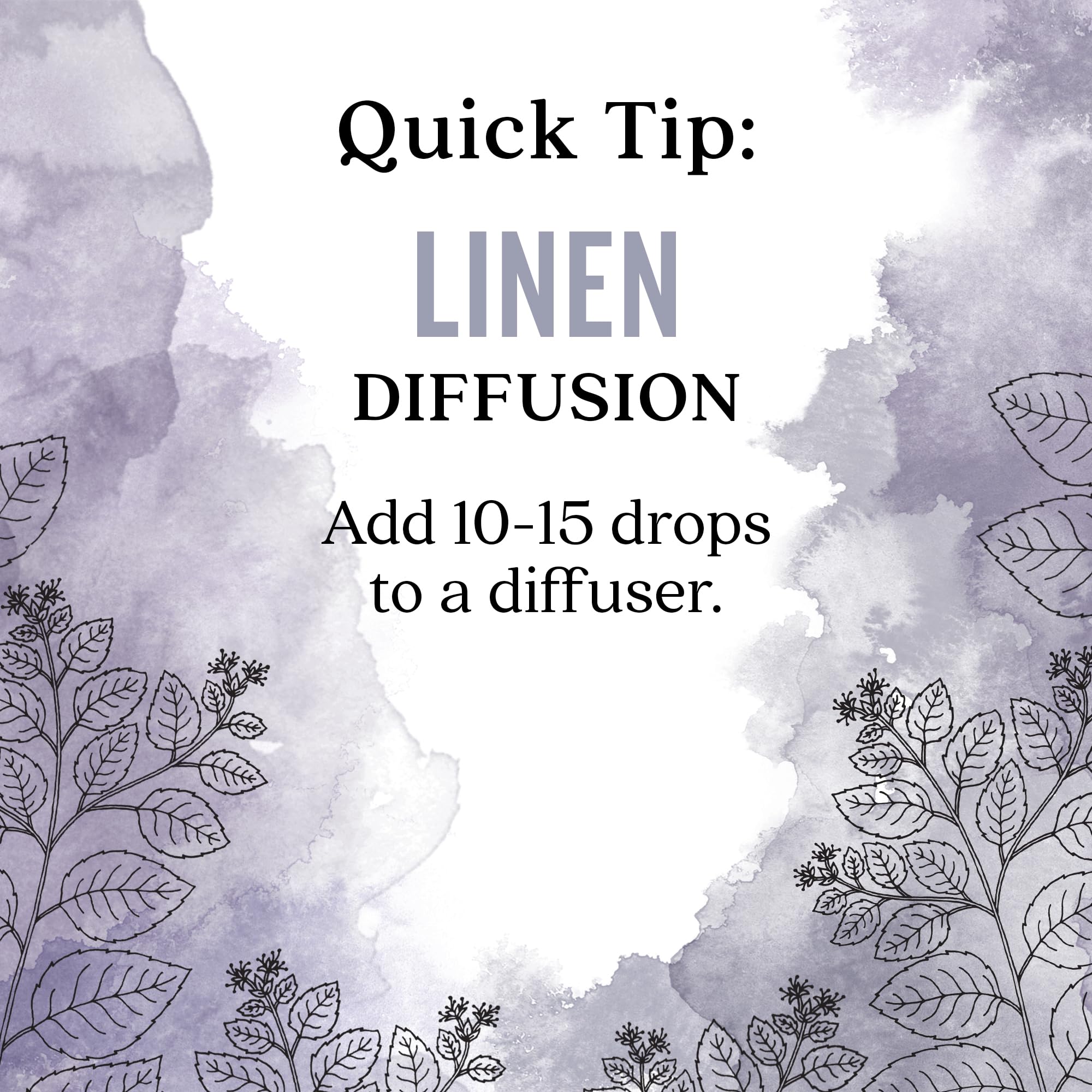 Aura Cacia Linen blend in a serene setting creates a light, inviting ambiance.