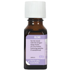 Aura Cacia Love Potion diffuser-set scene for a warm, inviting romantic atmosphere.