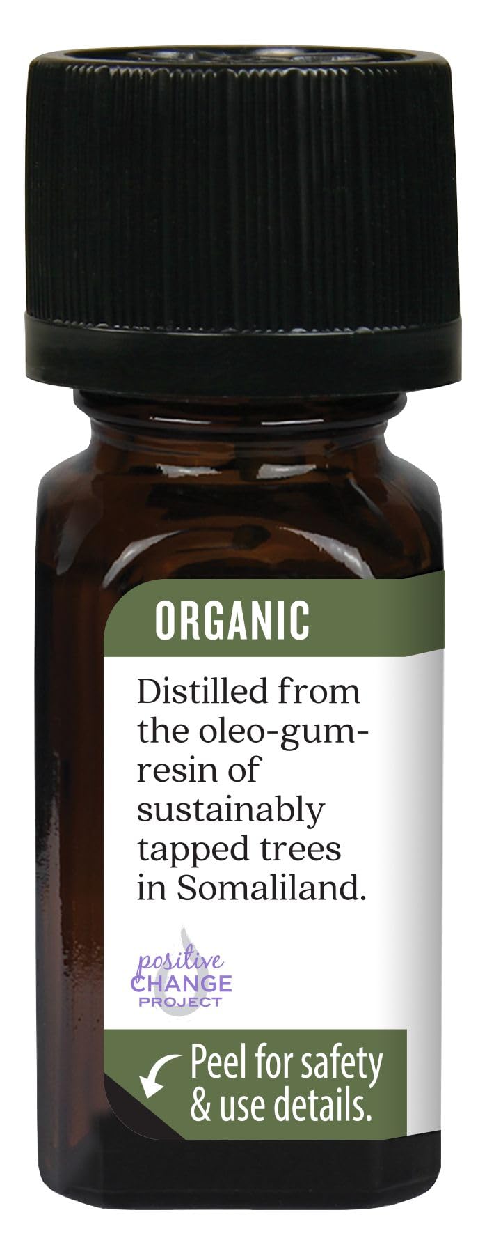 Aura Cacia Myrrh Oil diffusing to release a warm earthy aroma