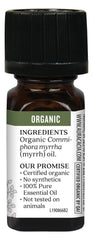 Aura Cacia Organic Myrrh Oil suitable for skincare routines