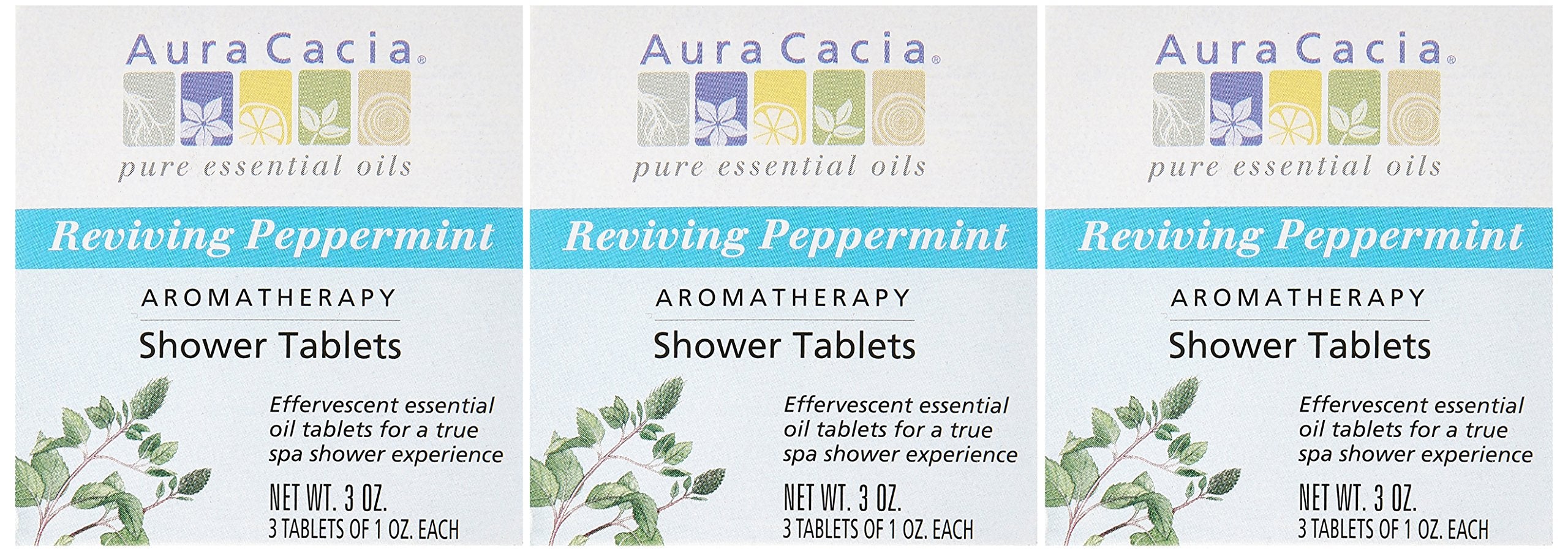 Organic peppermint oils label emphasizes pure botanicals in Aura Cacia