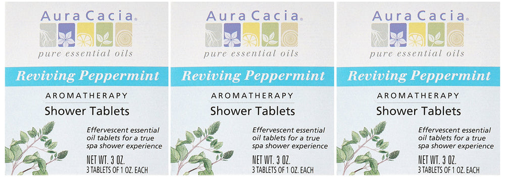 Organic peppermint oils label emphasizes pure botanicals in Aura Cacia