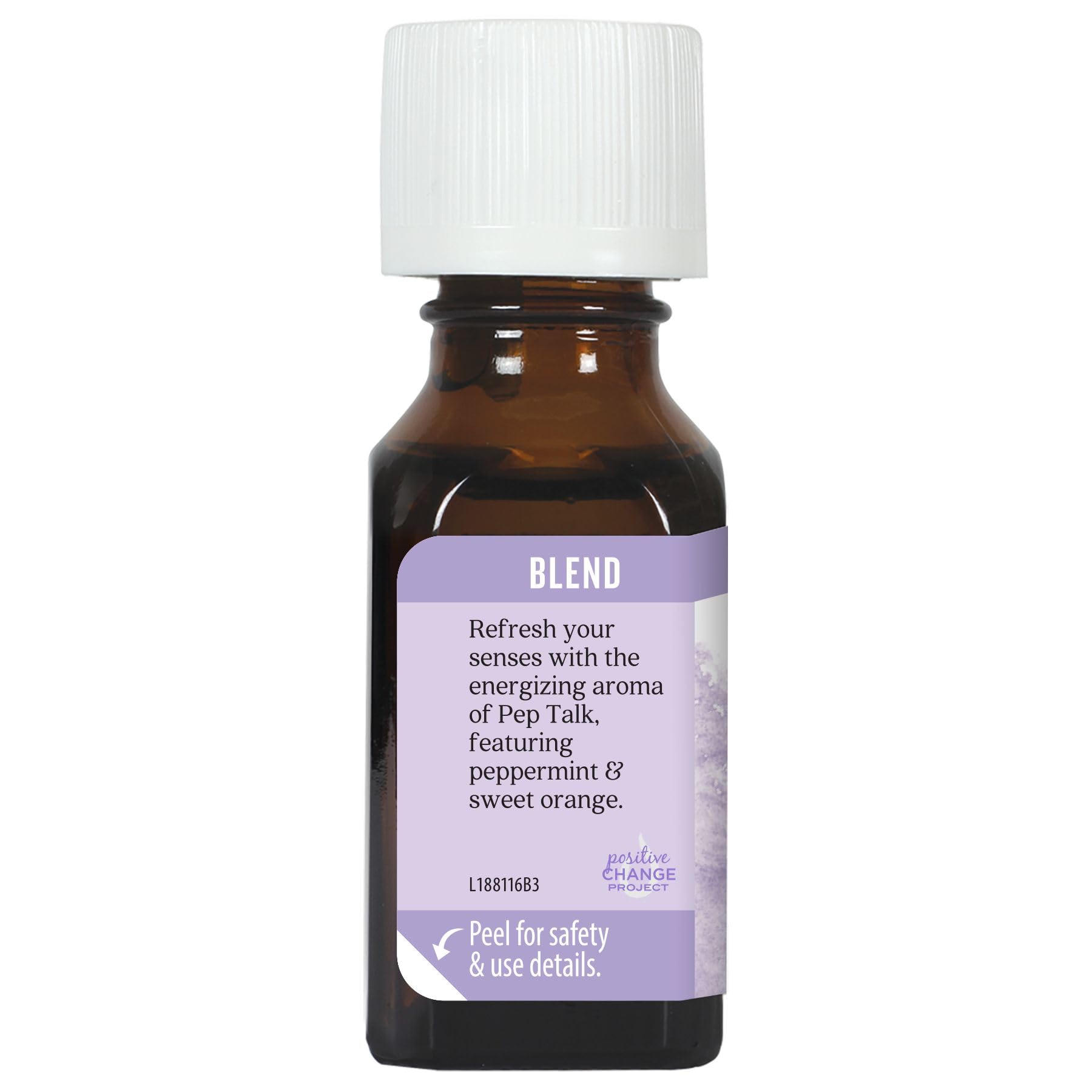 Aura Cacia Pep Talk cardamom oil visual highlighting spicy aroma cue