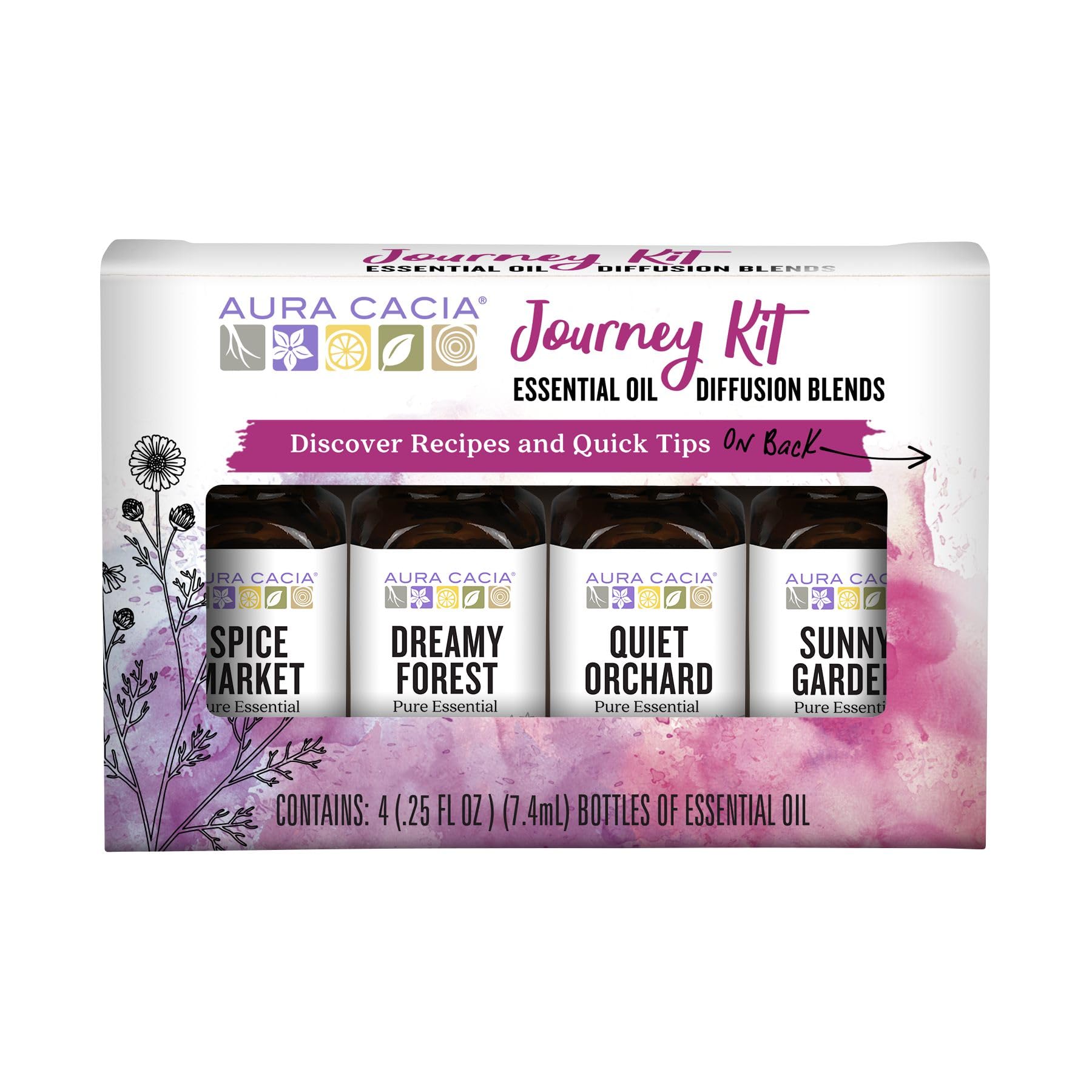 Aura Cacia Spice Market diffusion bottle for inviting, spicy aroma in any room.