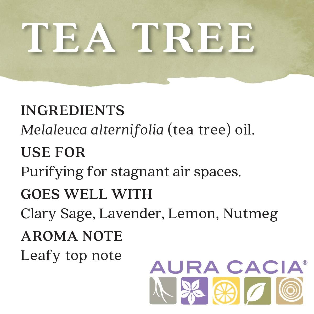 Aura Cacia Tea Tree Oil diffuser-ready for purifying aroma