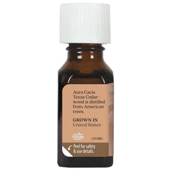 Aura Cacia Cedarwood massage oil base for DIY skincare blends