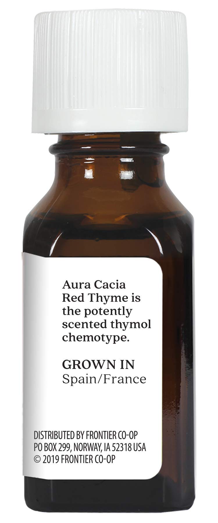 Aura Cacia Thyme Red diffuser blend image suggests aromatic room fragrance.