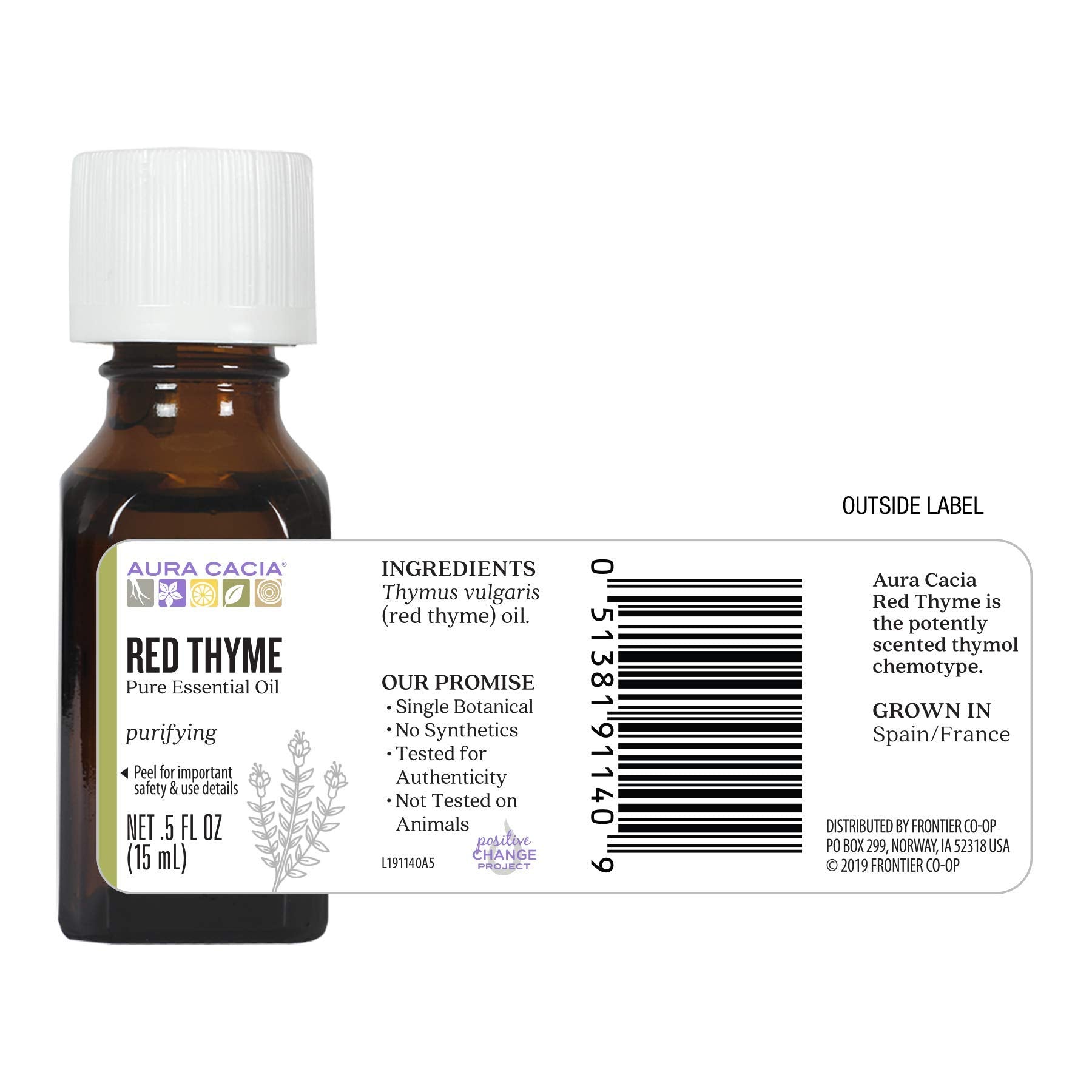 Aura Cacia Thyme Red product in lifestyle setup for home use.
