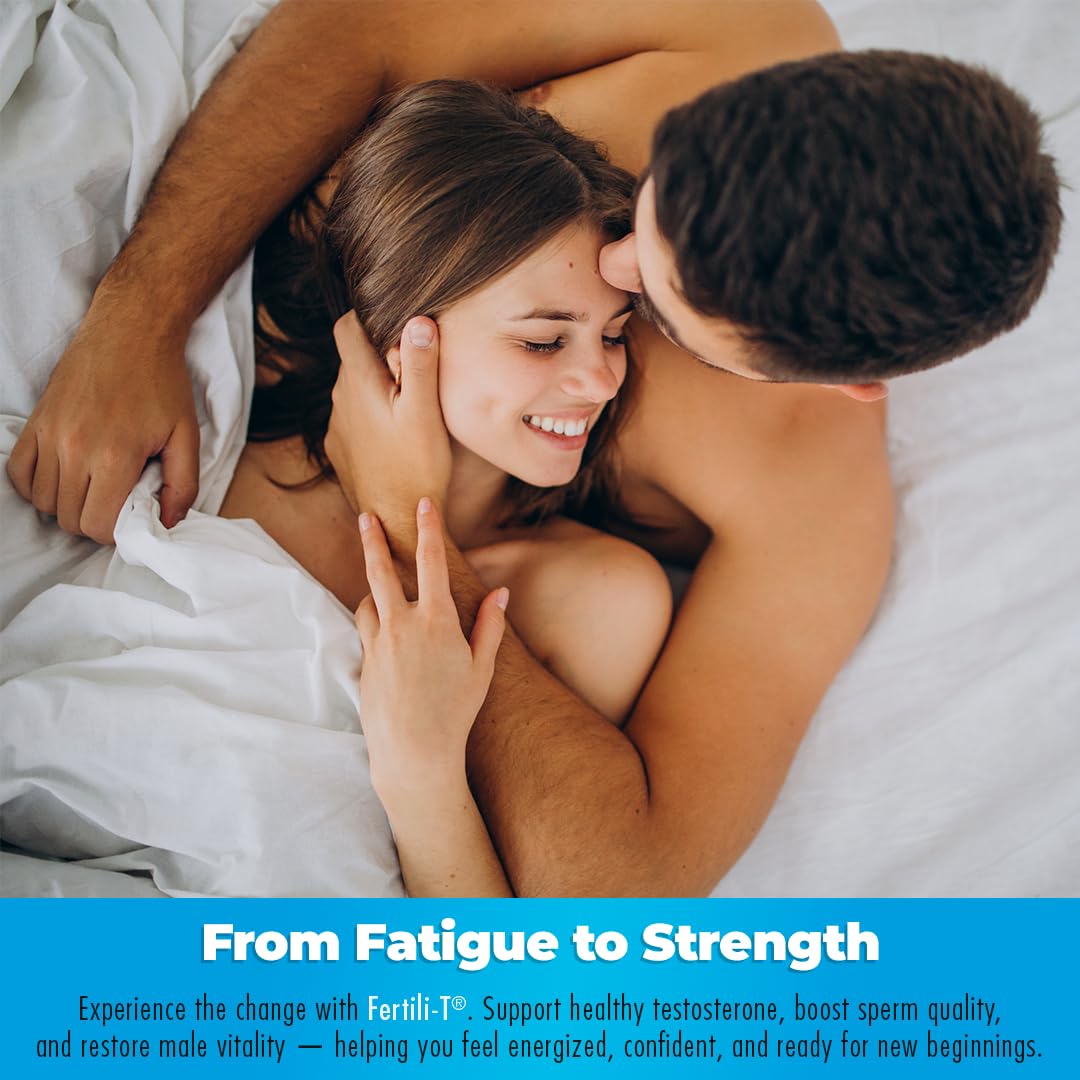 Aura Vitamins Fertili-T packaging box highlights natural formula and family-owned trust.
