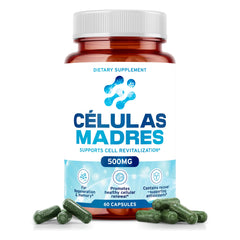 Aura Vitamins Stem Cell 500mg bottle promotes daily vitality and renewal.