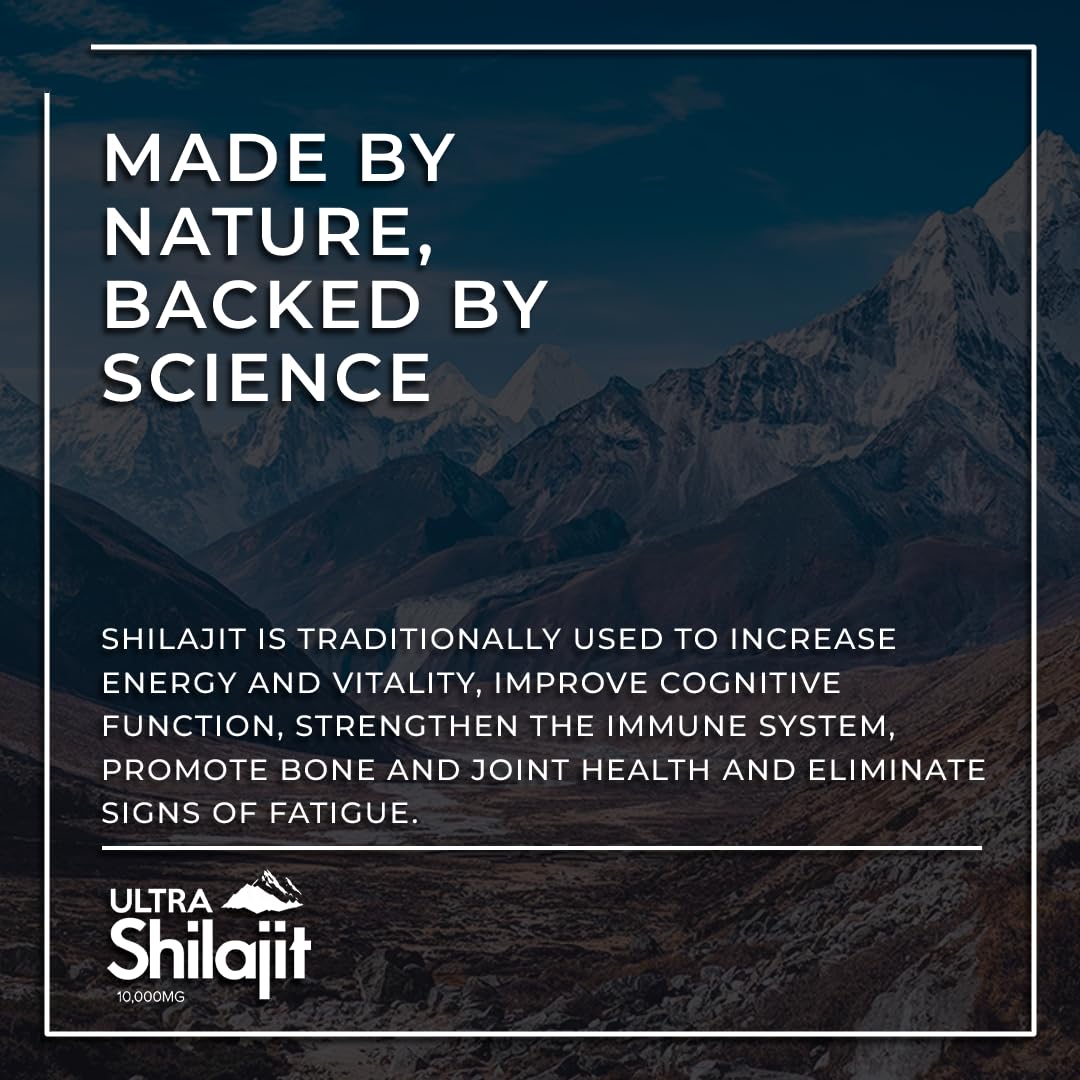 Aura Vitamins Ultra Shilajit capsules closeup, highlighting purity and potency for routine use.