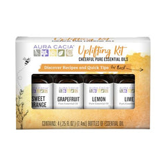 Aura Cacia Lemon bottle for refreshing citrus scent