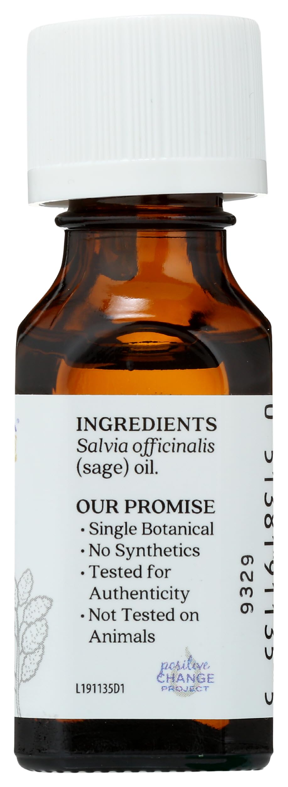 Aura Cacia clary sage bottle on shelf suggesting ritual and mood ambiance.