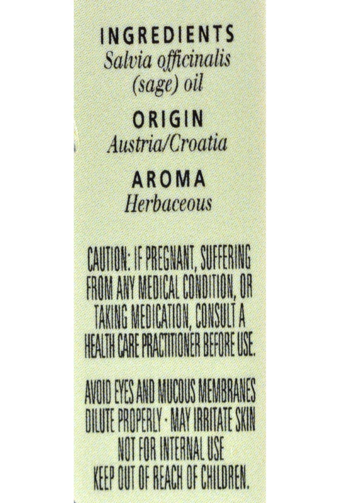 Aura Cacia clary sage flower close-up highlighting plant origins and natural aroma.