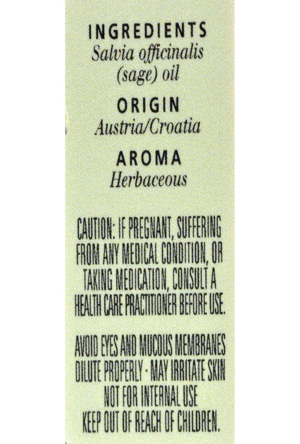 Aura Cacia clary sage flower close-up highlighting plant origins and natural aroma.