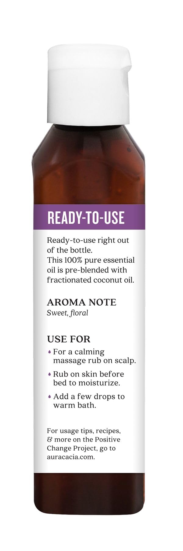 Aura Cacia GC/MS purity seal highlights high-purity lavender oil