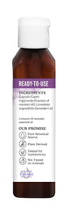 Aura Cacia lavender oil in fractionated coconut oil close-up shows clean, easy-to-use skin care option