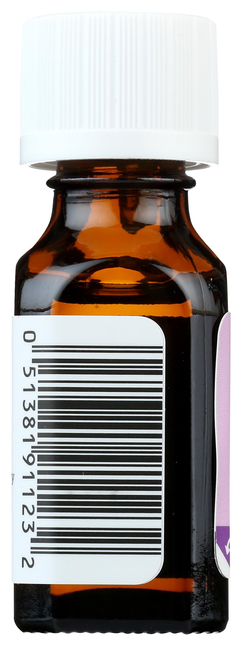 Aura Cacia Lavender Oil label close-up shows authentic quality and GC/MS tested assurance.
