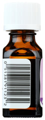 Aura Cacia Lavender Oil label close-up shows authentic quality and GC/MS tested assurance.