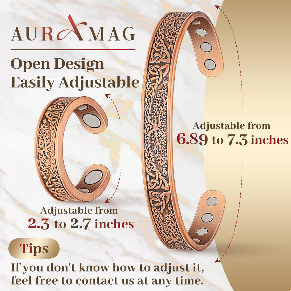 Auramag copper jewelry packaging highlights premium care and easy maintenance