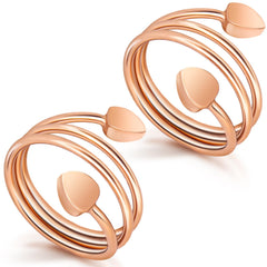 Auramag copper ring for women with rose gold finish, ideal for daily wear.