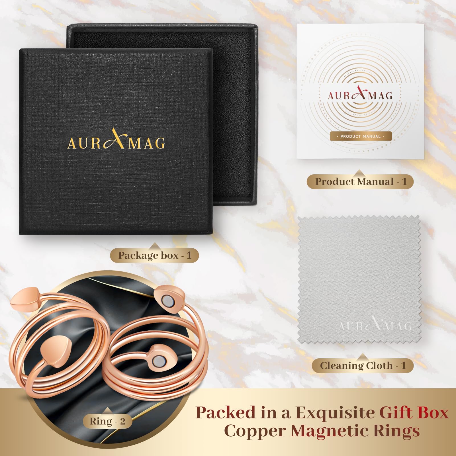 Rose gold finish accents daily outfits and styles.