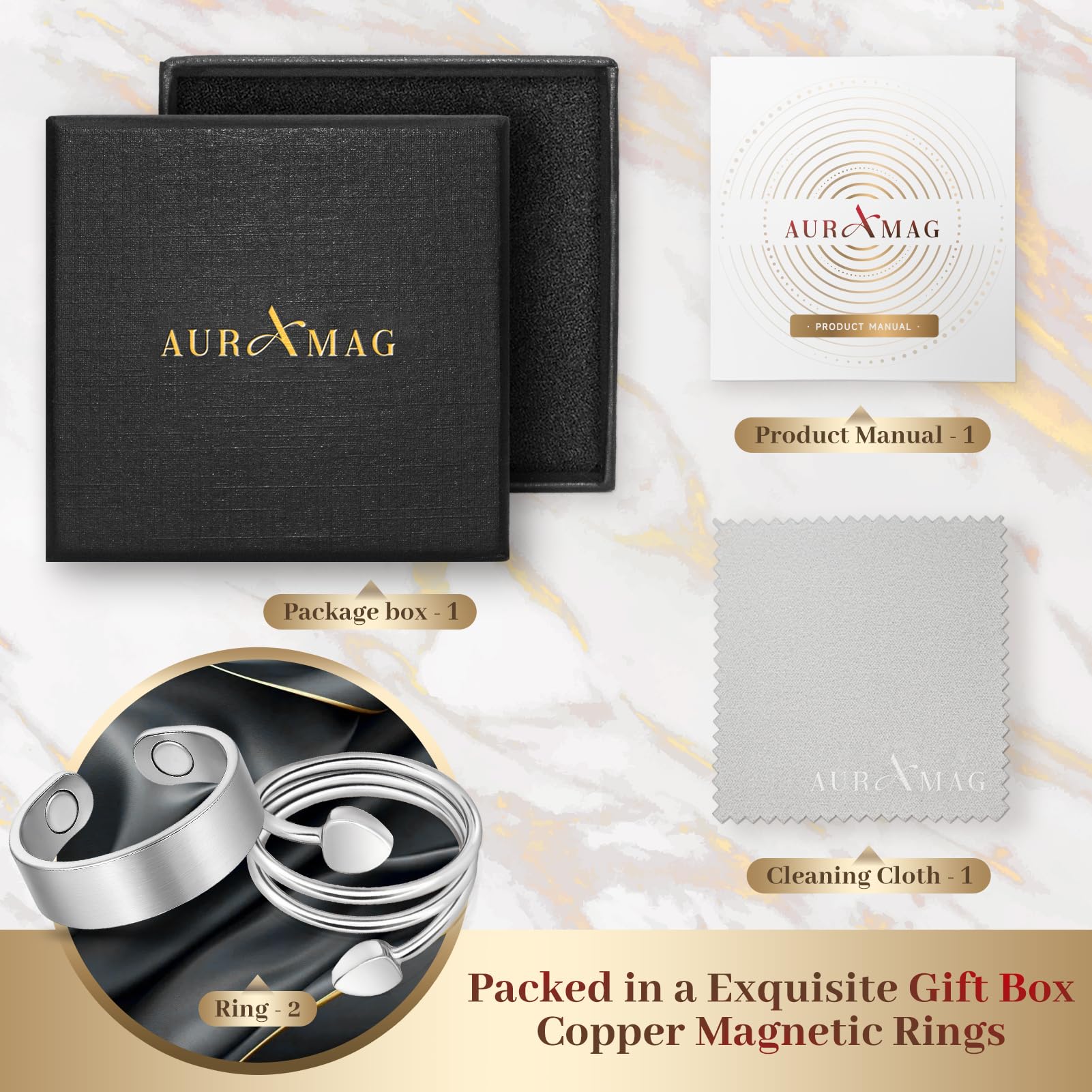 Auramag gift box-ready presentation makes gifting easy.