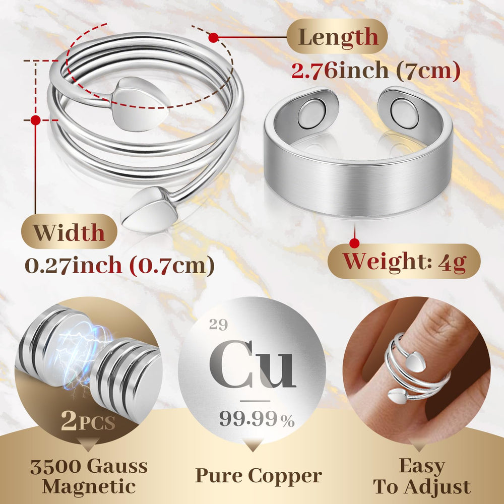 Auramag magnet detail shows a strong 3500 Gauss magnet for daily wear.