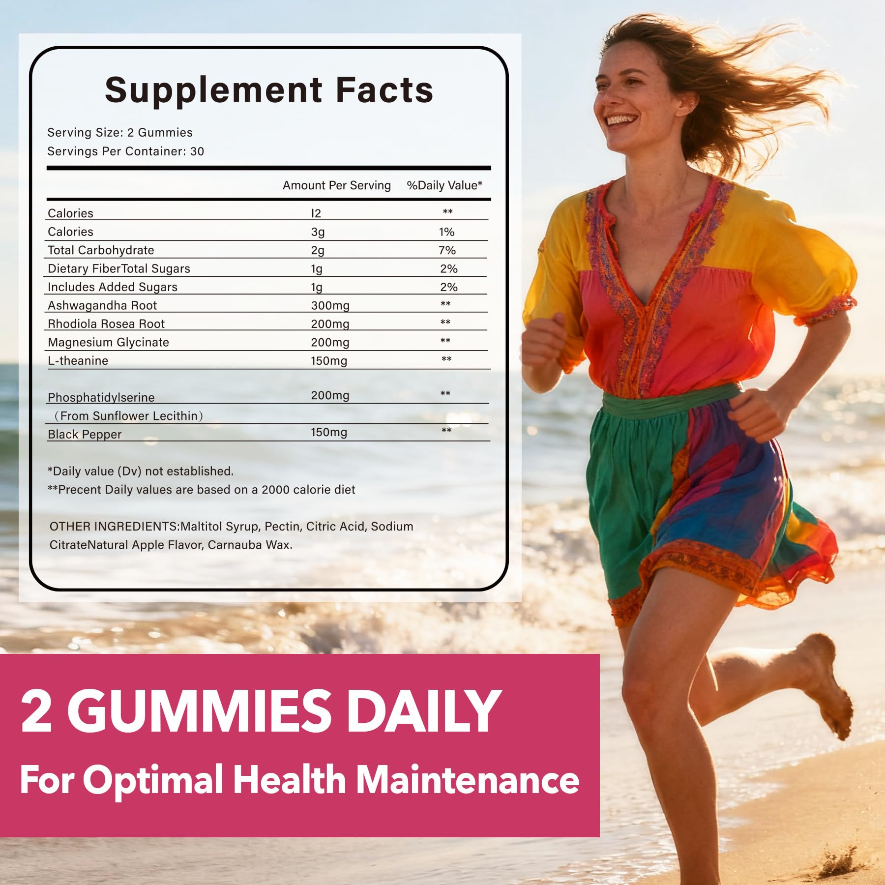 Auranic Cortisol Detox Gummies berry flavor display suggesting mood and focus support.