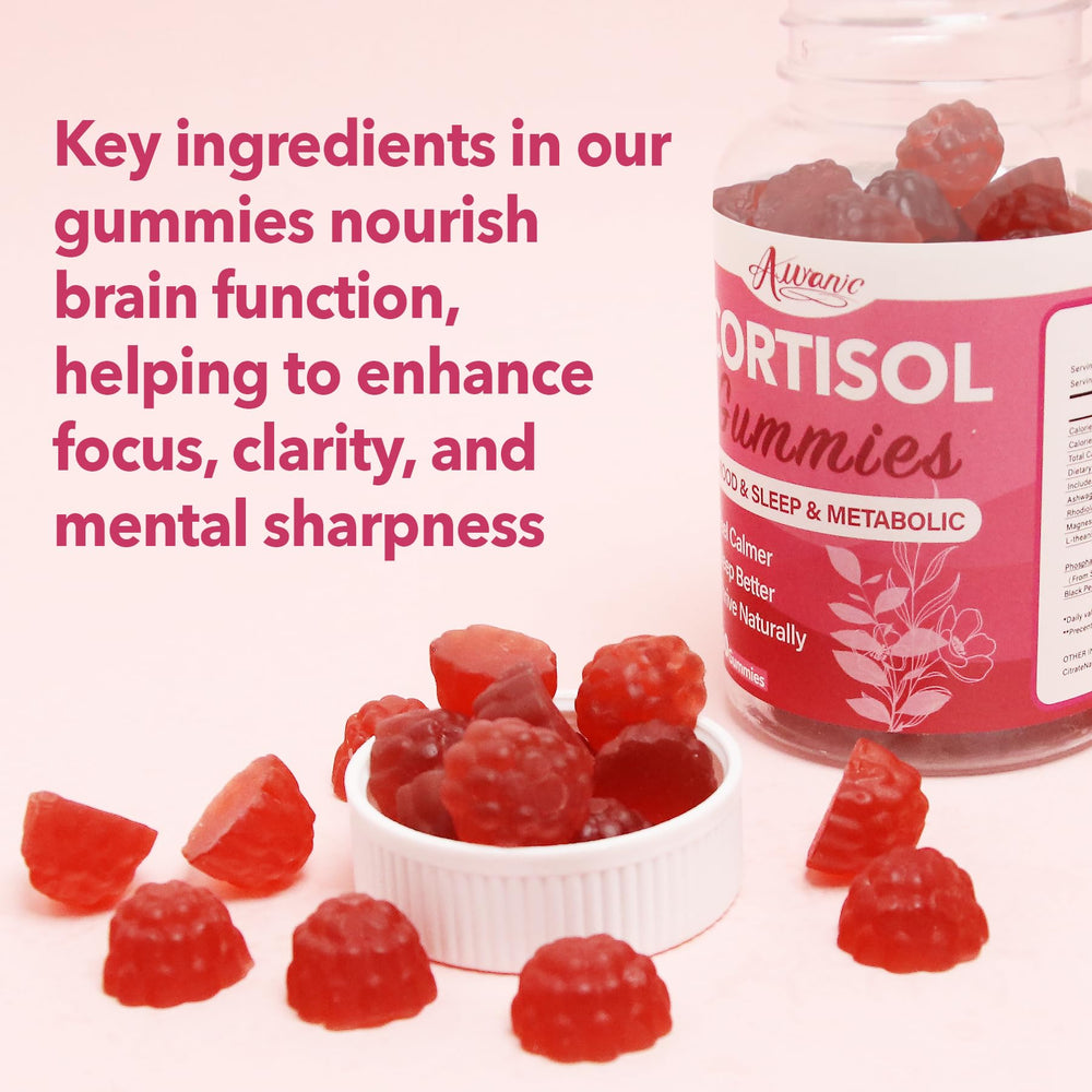 Auranic Cortisol Detox Gummies in hand for on-the-go wellness.