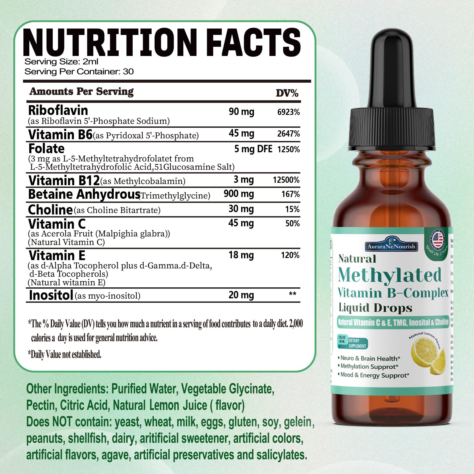 AuraraNeNourish drops dispensed into glass for quick absorption and daily energy support