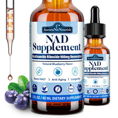 AuraraNeNourish NAD liquid bottle for energy support and everyday vitality