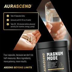 Aurascend Magnum Mode Nitrosigine ingredient detail for blood flow support.
