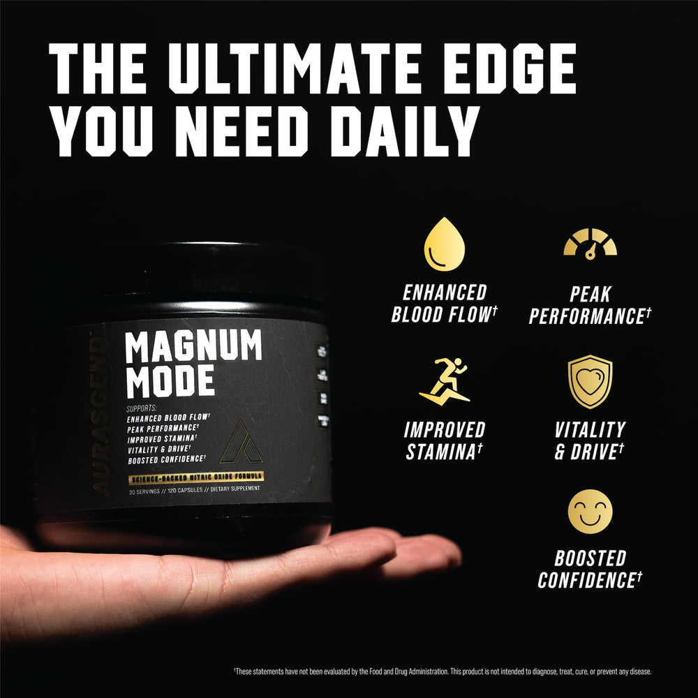 Aurascend Magnum Mode Setria L-Glutathione detail highlights antioxidant support.