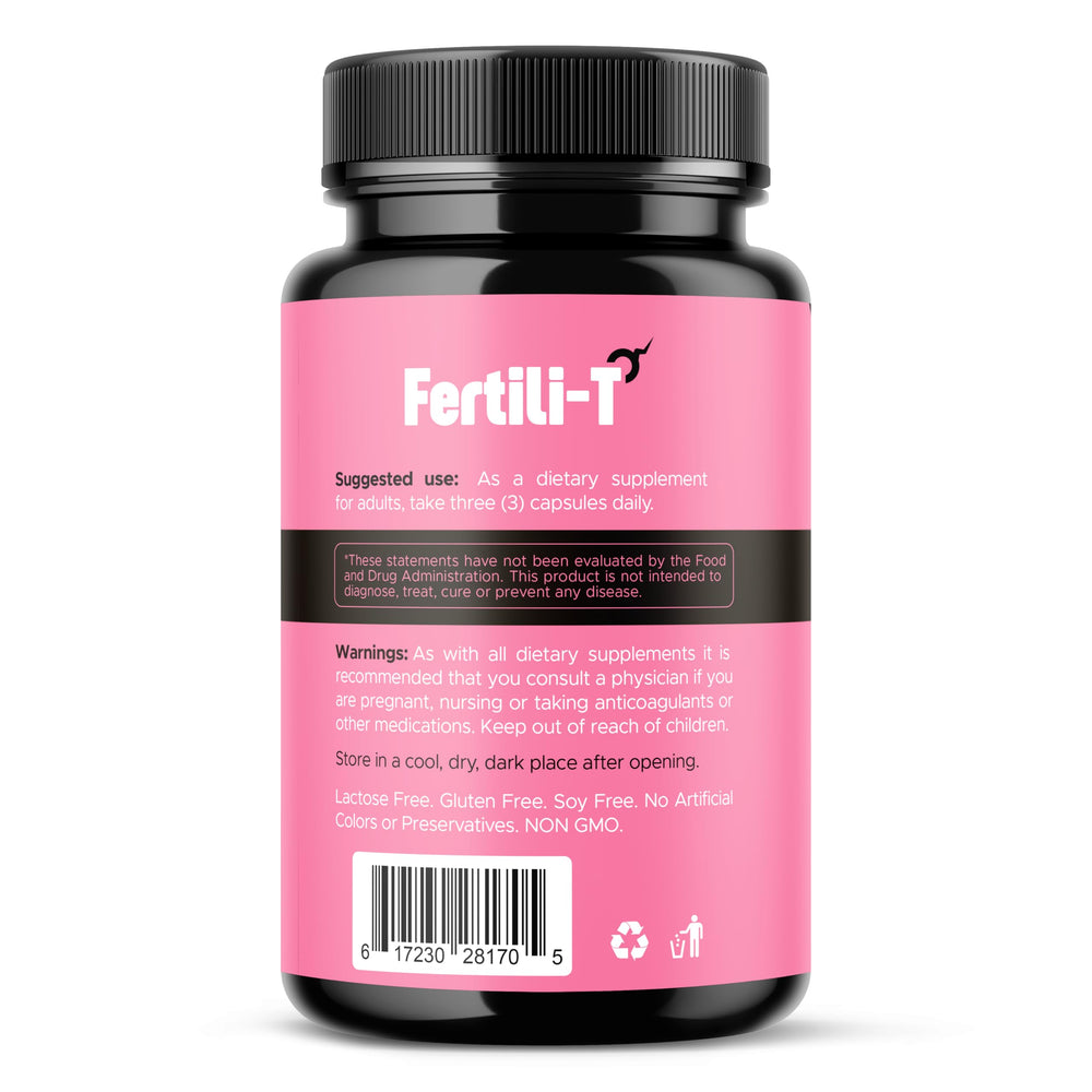 Take Fertili-T Female with water as part of daily routine