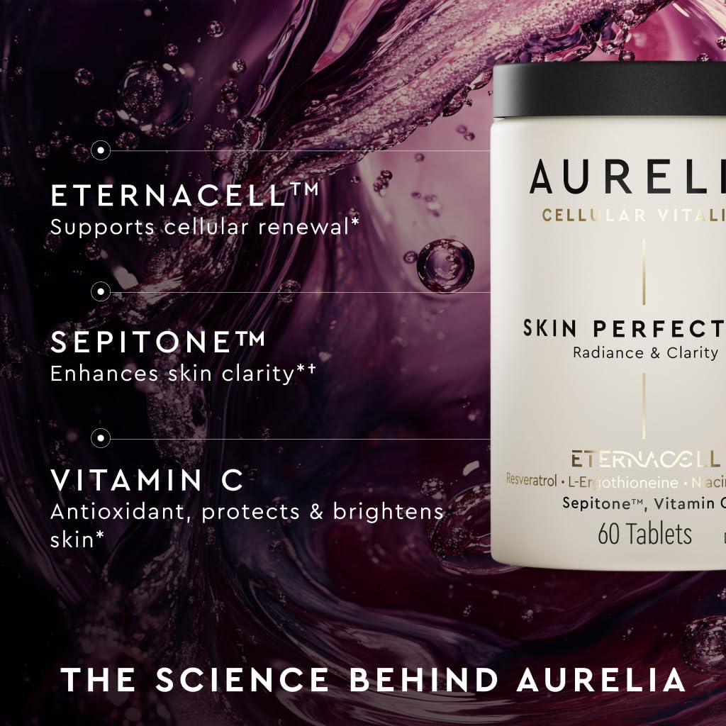 AURELIA Skin Perfection dose spoon ready for precise daily intake.