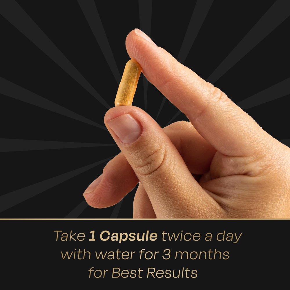 Auric Milk Thistle capsules in hand for convenient daily use