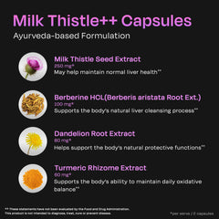 Auric Milk Thistle jar label highlights additive-free plant-based wellness