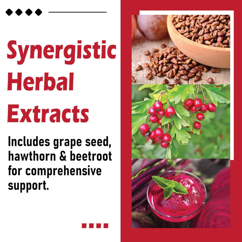 AuriLabs Hawthorn and Beetroot Extracts focus on herbal synergy for vitality.