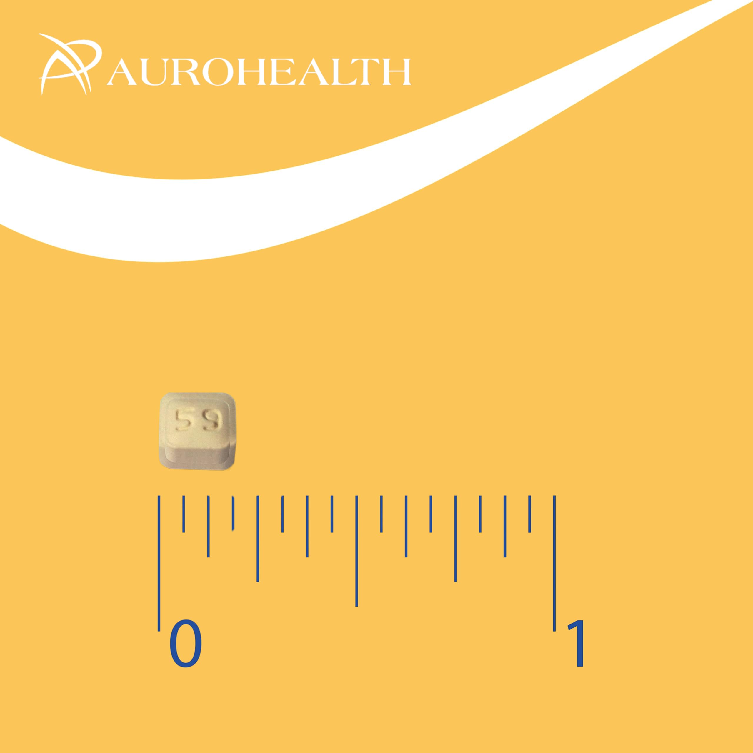 Aurohealth Famotidine 20mg bottle beside water for easy dosing