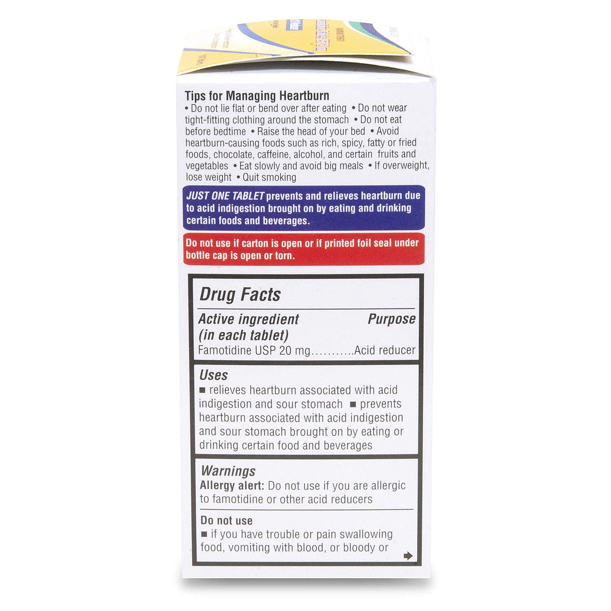 Lifestyle scene with Aurohealth Famotidine 20mg on kitchen counter