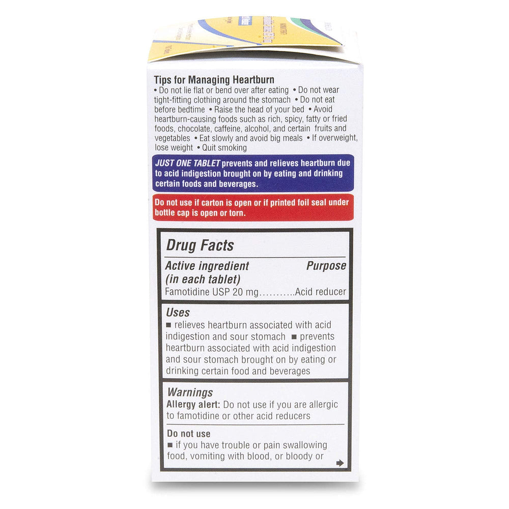 Lifestyle scene with Aurohealth Famotidine 20mg on kitchen counter
