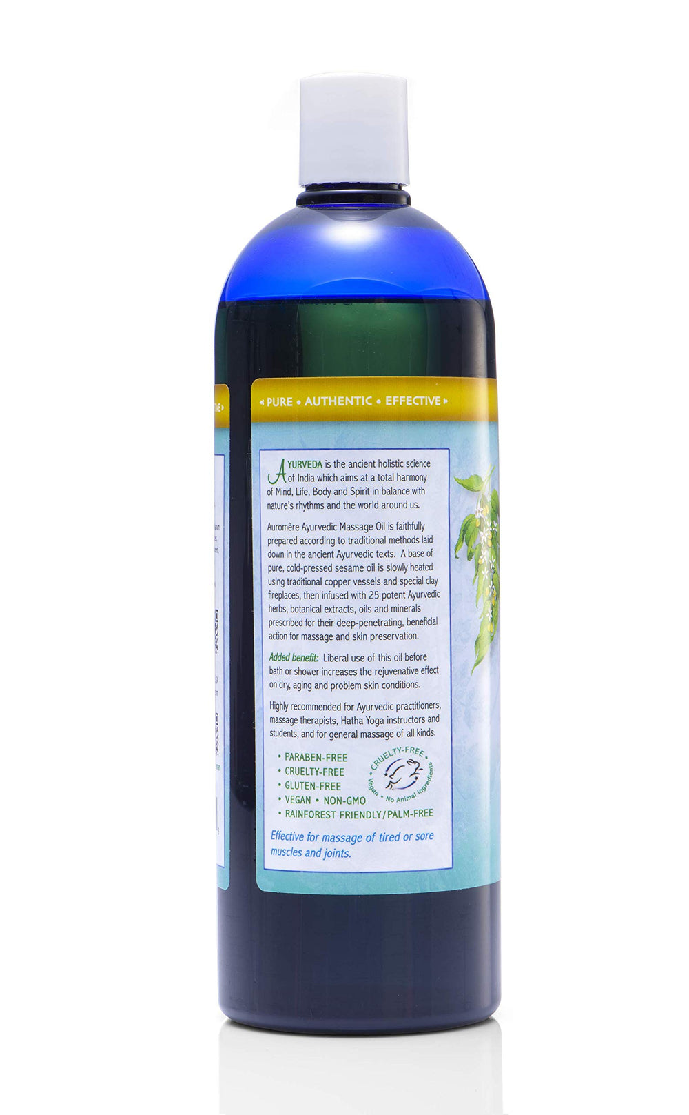 Auromere 25 herbal extracts infusion boosts skin nourishment.