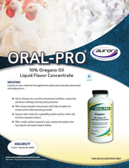 Pouring Aurora oregano oil liquid concentrate to flavor beverages.